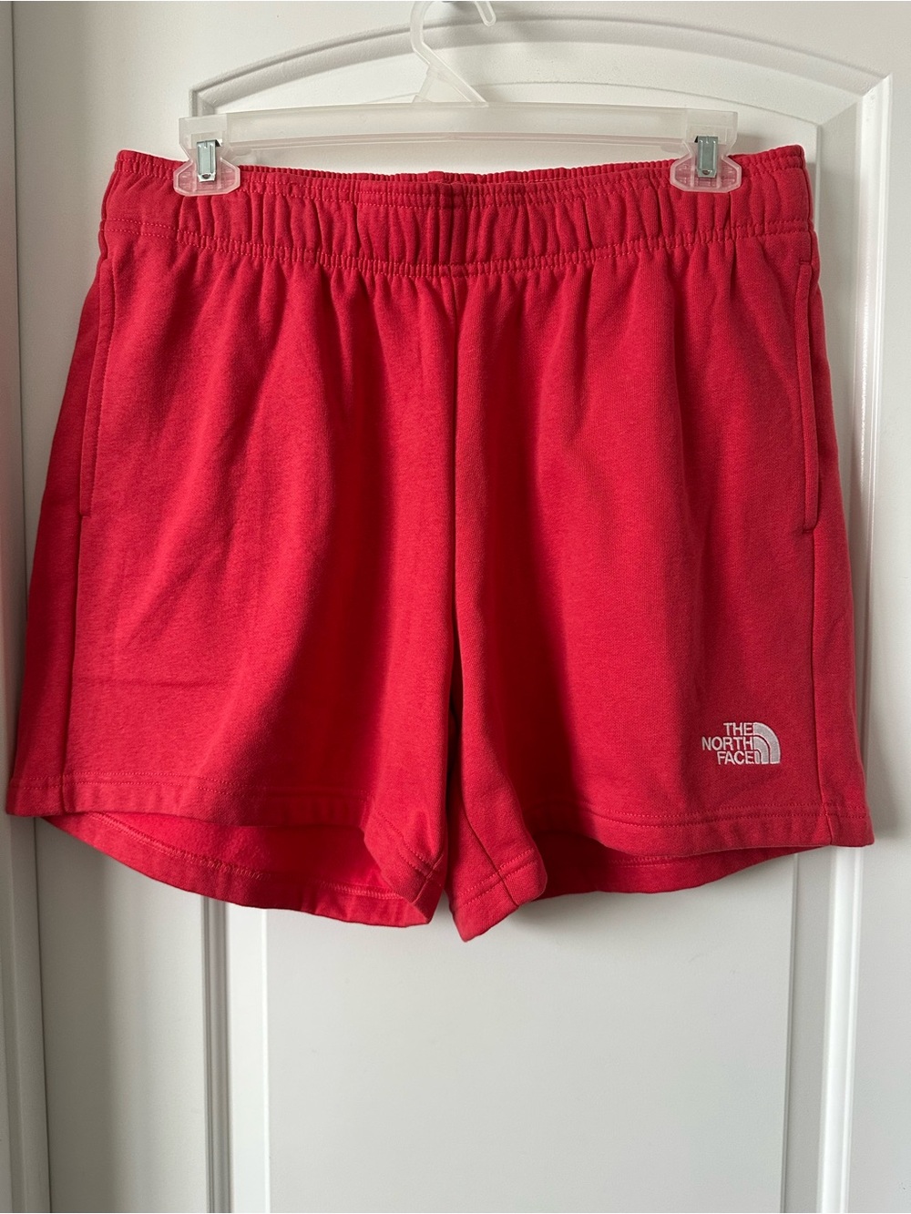 The North Face Women’s Red Athletic Elastic-Waist Shorts